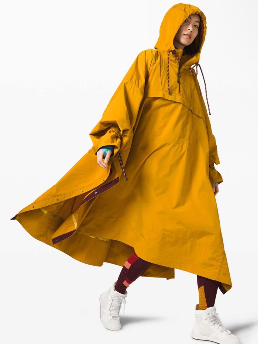 NWOT LULULEMON Face Forward Cape *lululemon x Roksanda Fools Gold / Garnet XS/S